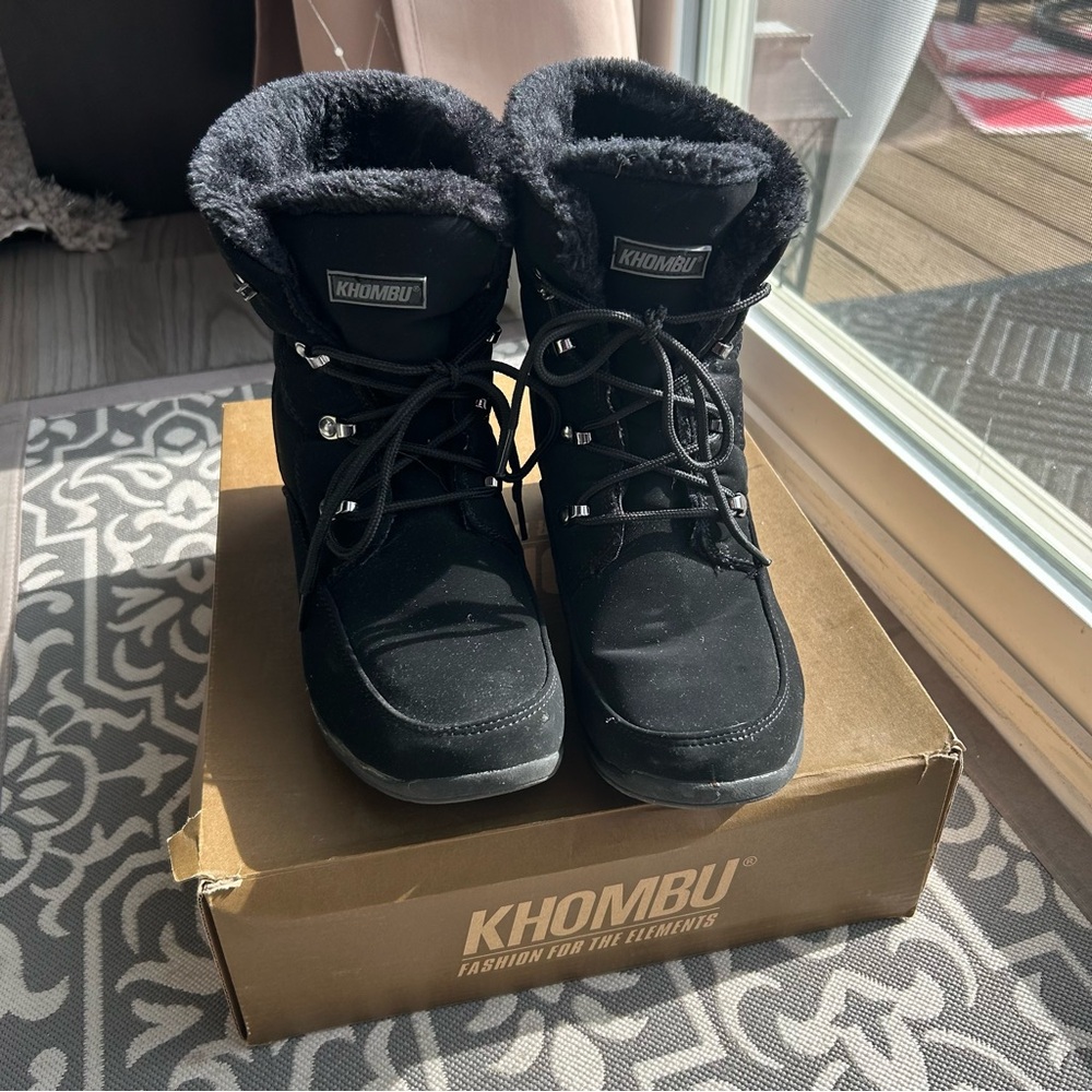 ❤️‍🔥Khombu Black Winter Boots